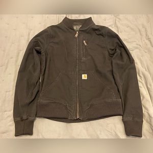 Black Carhartt Women’s Rugged Flex Relaxed Fit Canvas Jacket